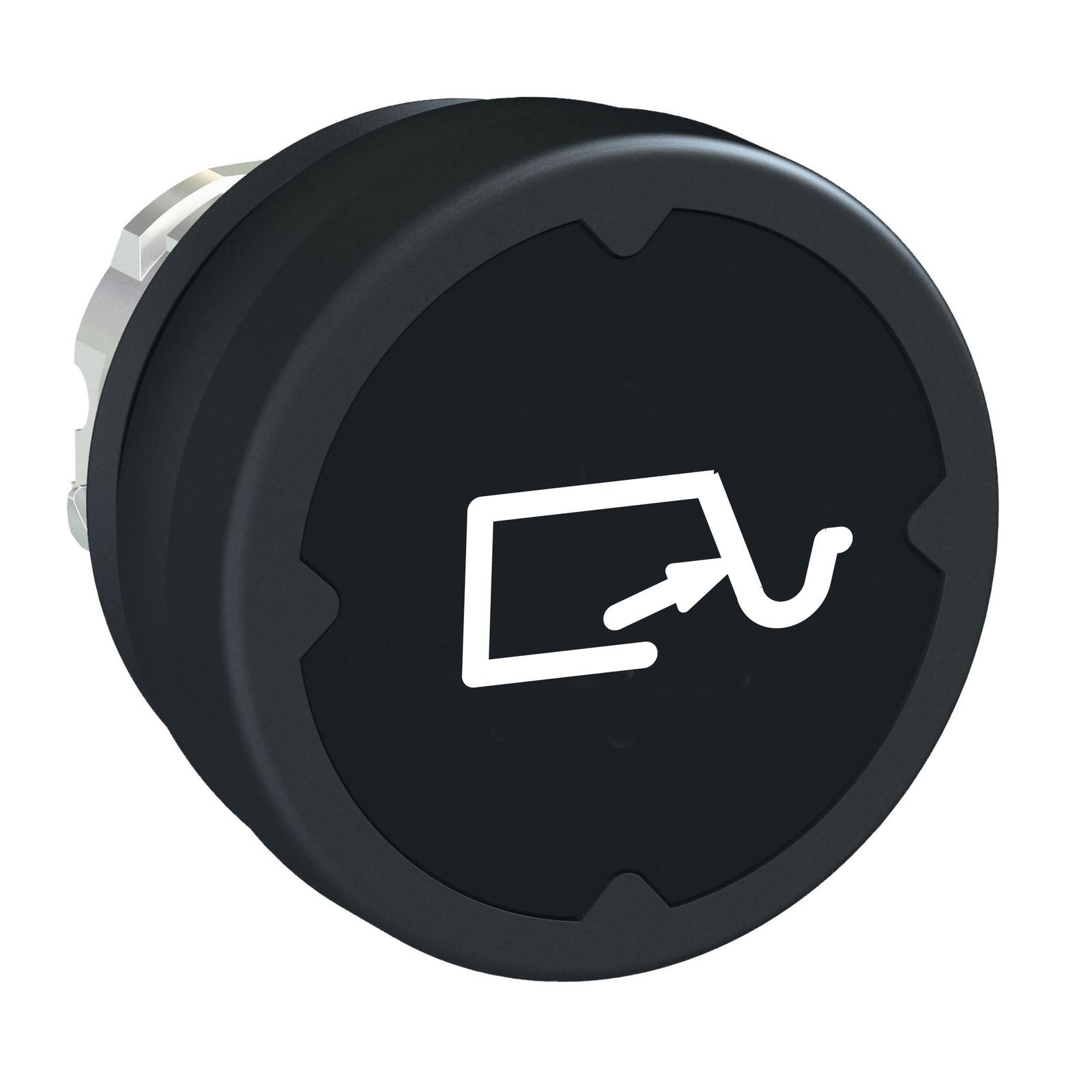 Head for push button, Harmony XB4, push button harsh environment, black, with marking type H014