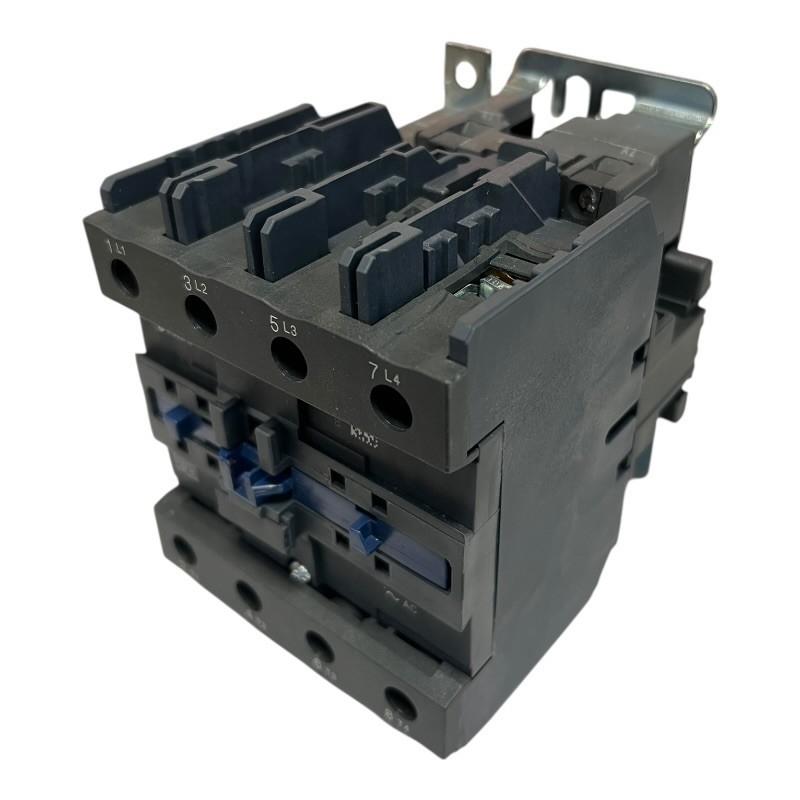 IEC contactor, TeSys Deca, nonreversing, 125A resistive, 4 pole, 4 NO, 230VAC 50/60Hz coil, open style
