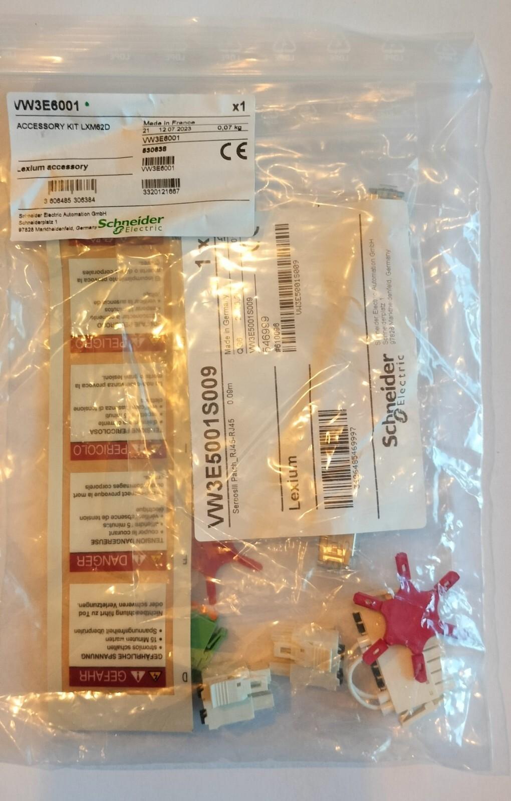 connectors and Sercos cable, Lexium 62, single drive, 0.09m