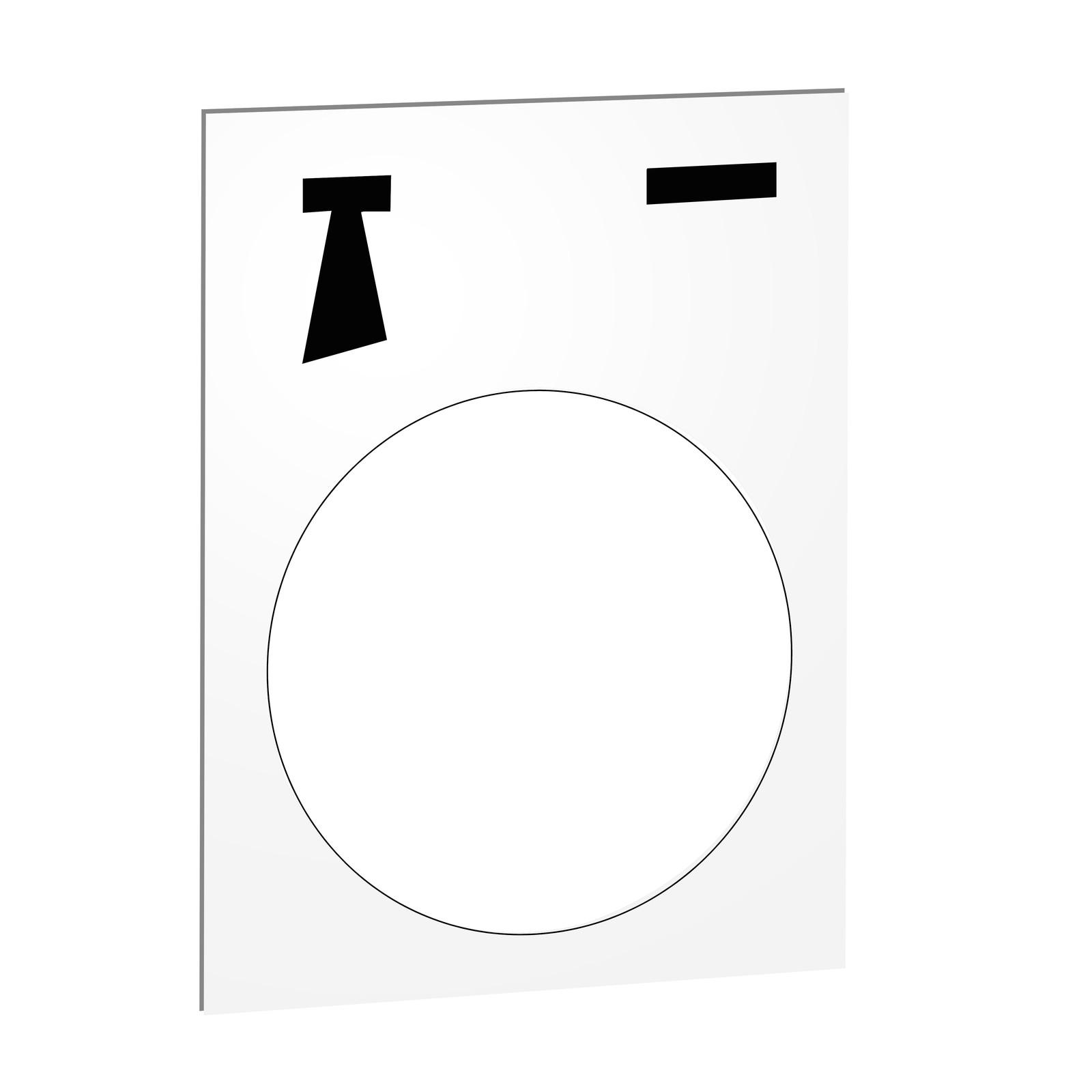 ZB2BY4935 ETIQ 30X40MM BLC Alarme-Marche