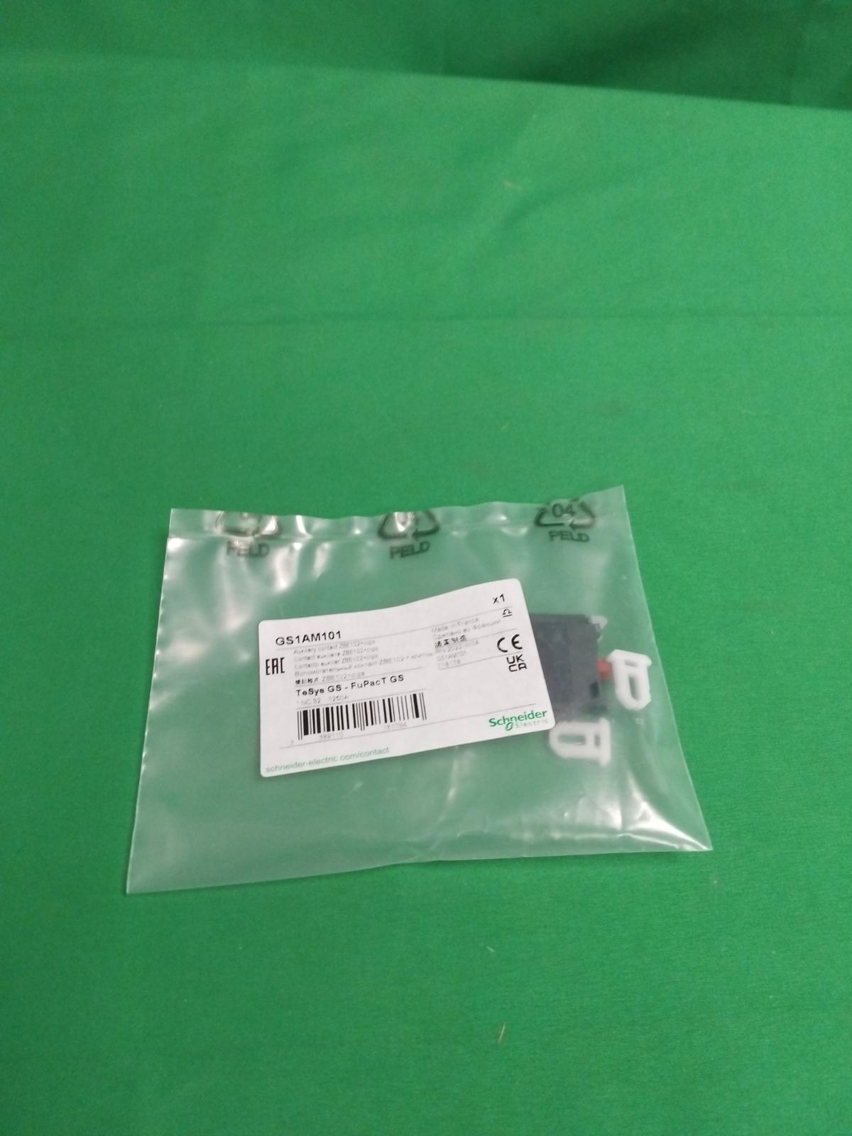 Auxiliary contacts, TeSys GS, 1 NC, early break, front mounting, for GS2 with front/side handle