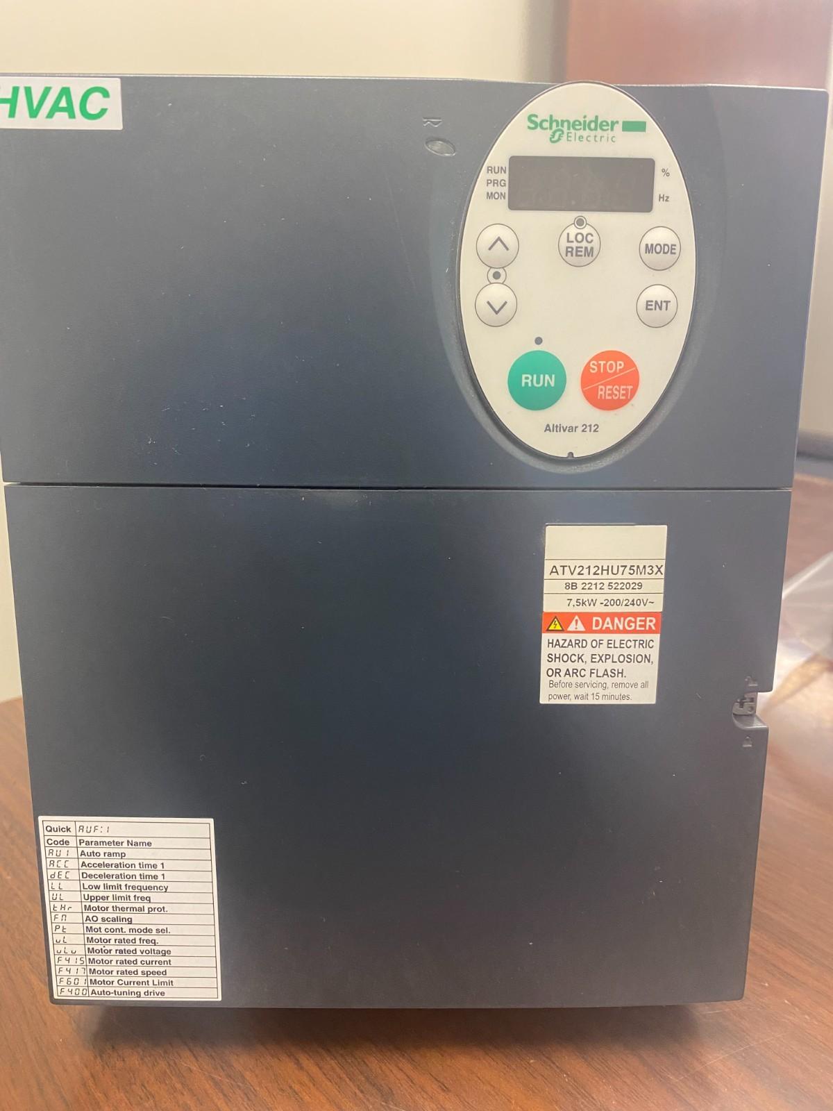 variable speed drive ATV212 - 7.5kW - 10hp - 240V - 3ph - wo EMC - IP21