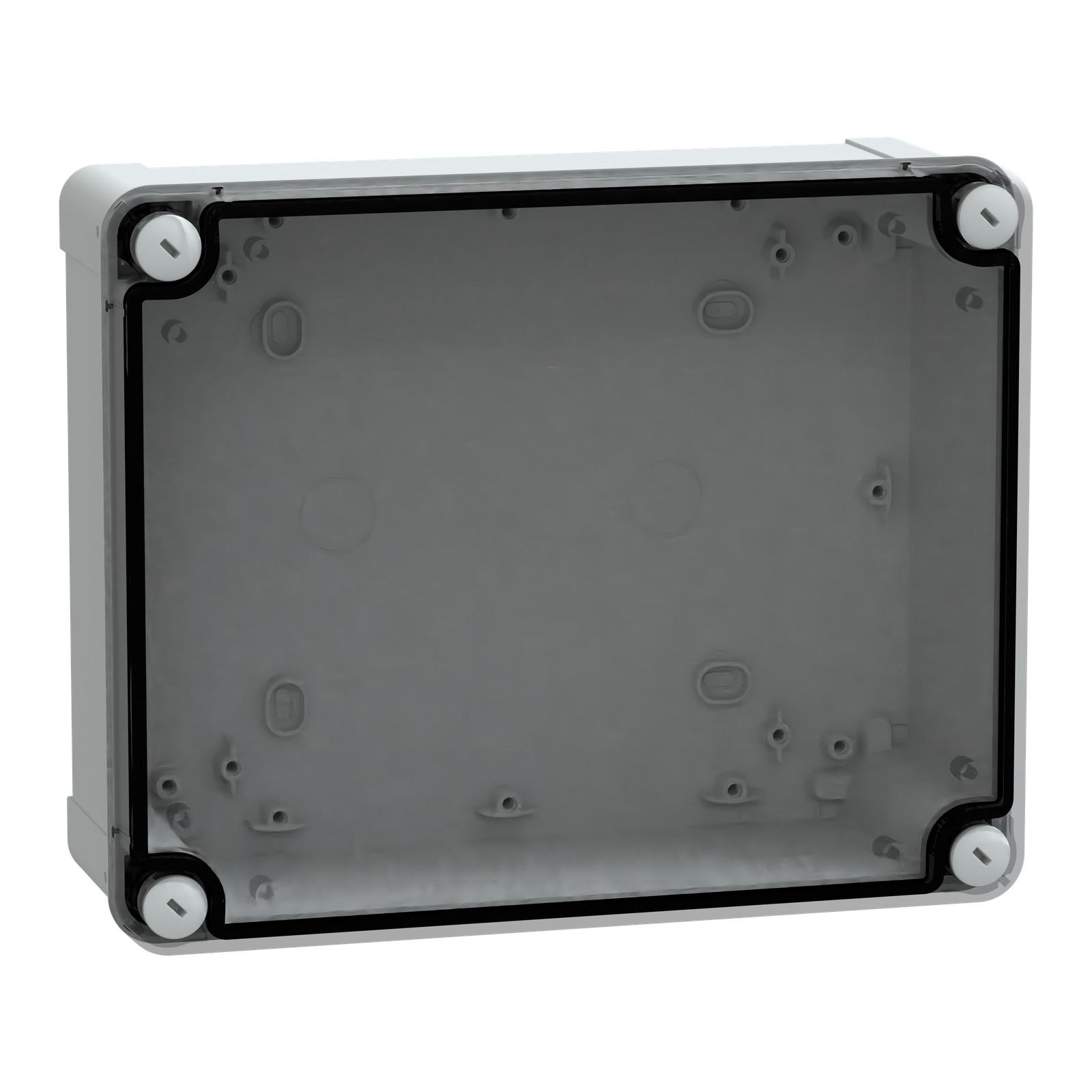 PC box IP66 IK08 RAL7035 Int.H225W175D80 Ext.H241W194D87 Transp.cover H20