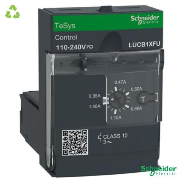 Advanced control unit, TeSys Ultra, 0.35A to 1.4A, 3P motors, protection & diagnostic, class 10, coil 110-240VAC/DC