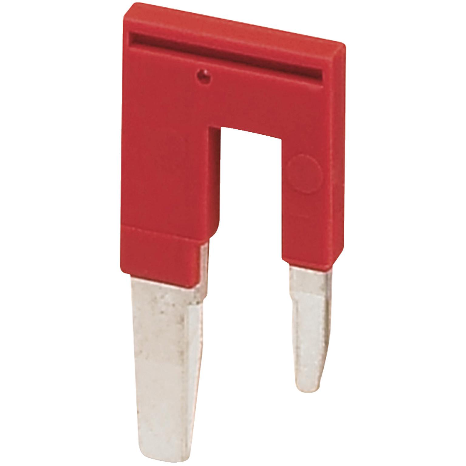 Reduction bridge screw to screw, Linergy TR terminals blocks, for connecting 10mm² spring to 2.5/4mm² screw terminal, red