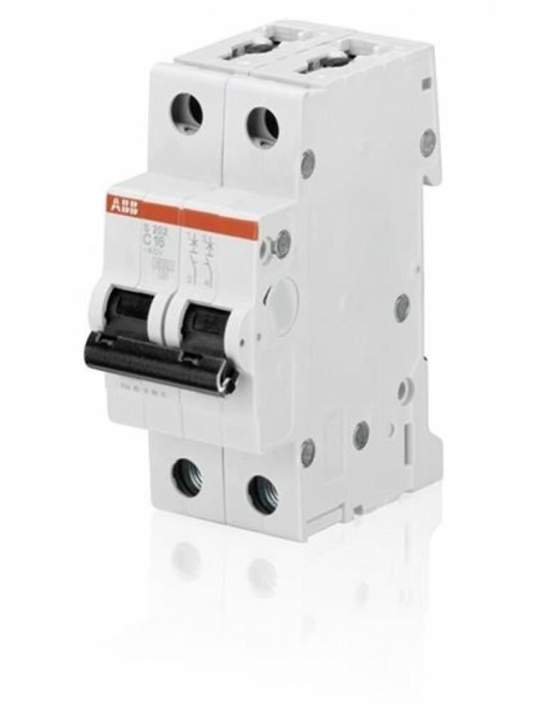 S202-C6 Miniature Circuit Breaker - 2P - C - 6 A