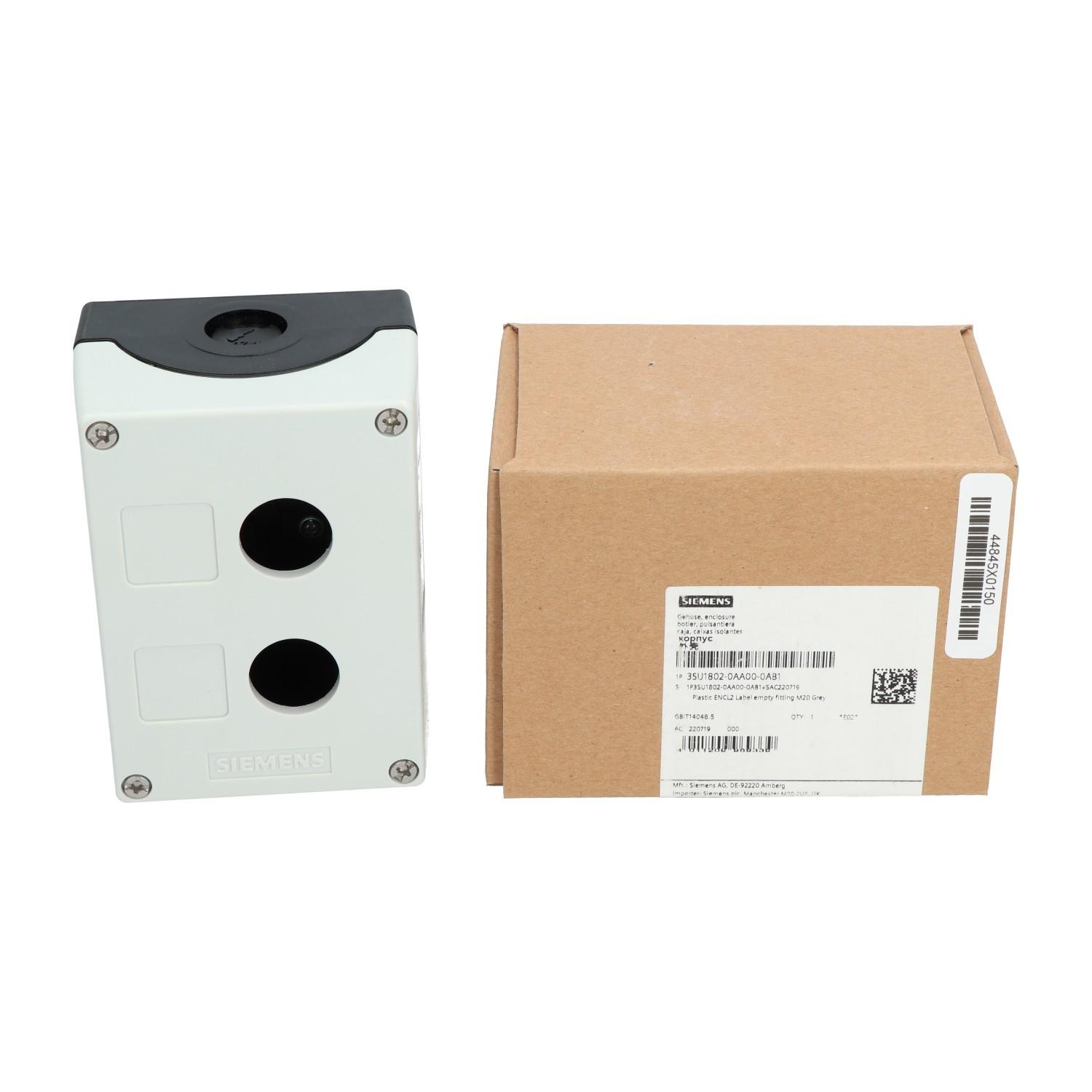 ENC PLASTIC, GREY TOP, 2 HOLE, 22MM, EMPTY