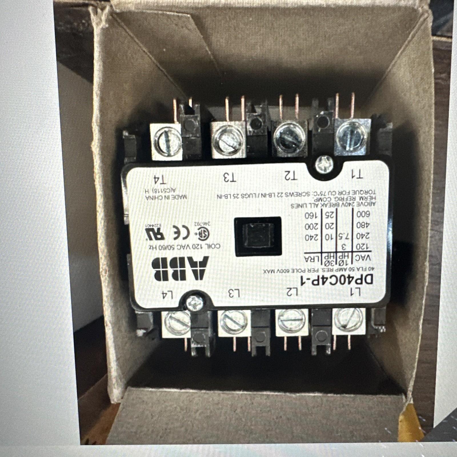DP CONTR,40A,4P,120/60