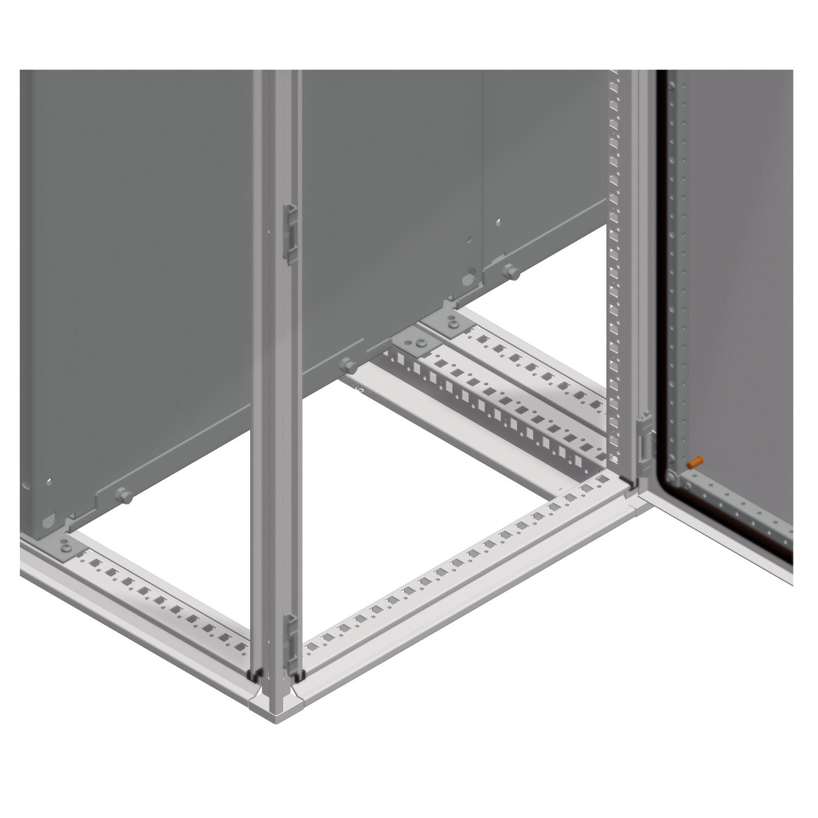 Side entry rails for the mounting plate, PanelSeT SFN, Spacial SF, W800mm , set of 2