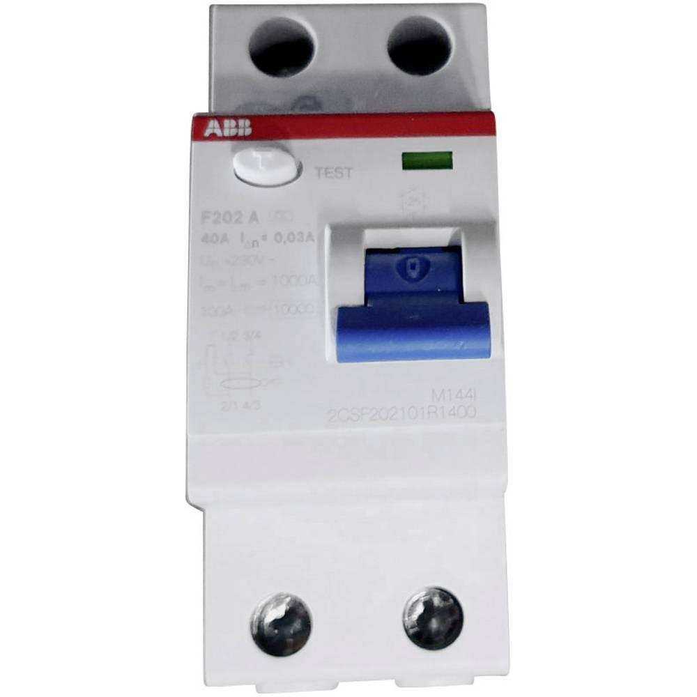 F202 A-40/0.03 Residual Current Circuit Breaker 2P A type 30 mA