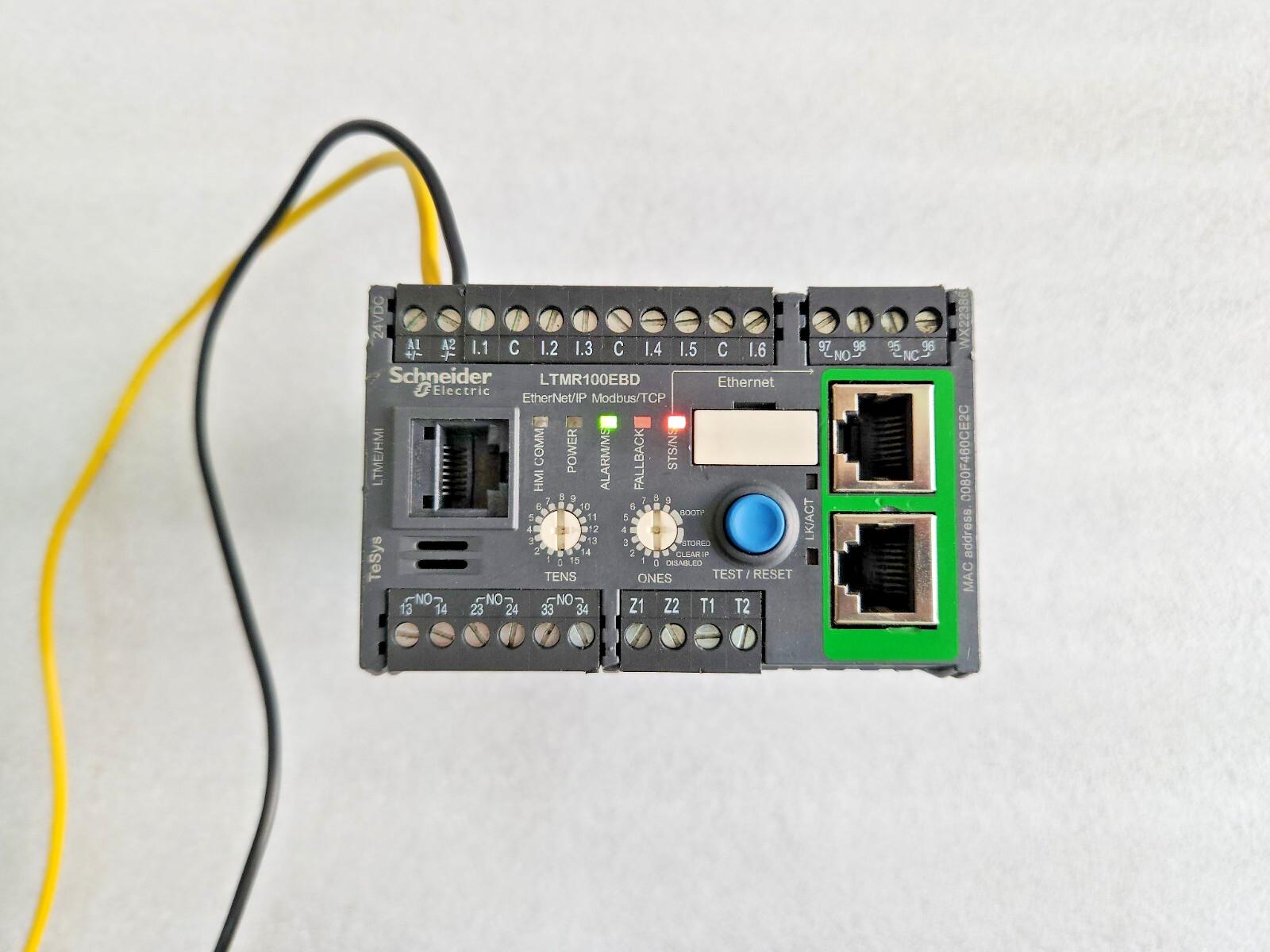 Motor controller, TeSys T, Motor Management, Ethernet/IP, Modbus/TCP, 6 logic inputs, 3 logic outputs, 5 to 100A, 24VDC