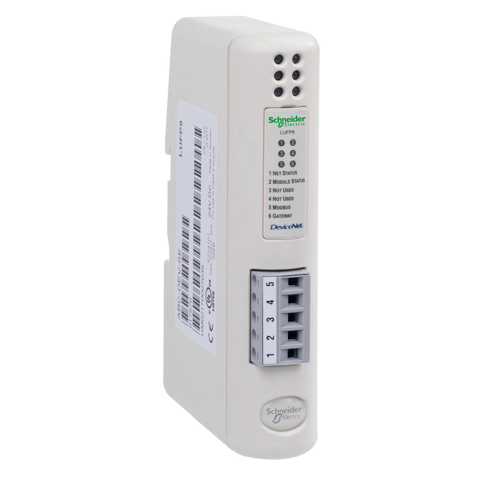 Communication gateway, TeSys Ultra, 24VDC +/- 10%, 1 DeviceNet screw type, 1 RJ45 Modbus
