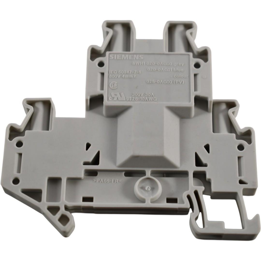 TERMINALS, DUAL SCREW, SZ 4MM, 41A, GREY
