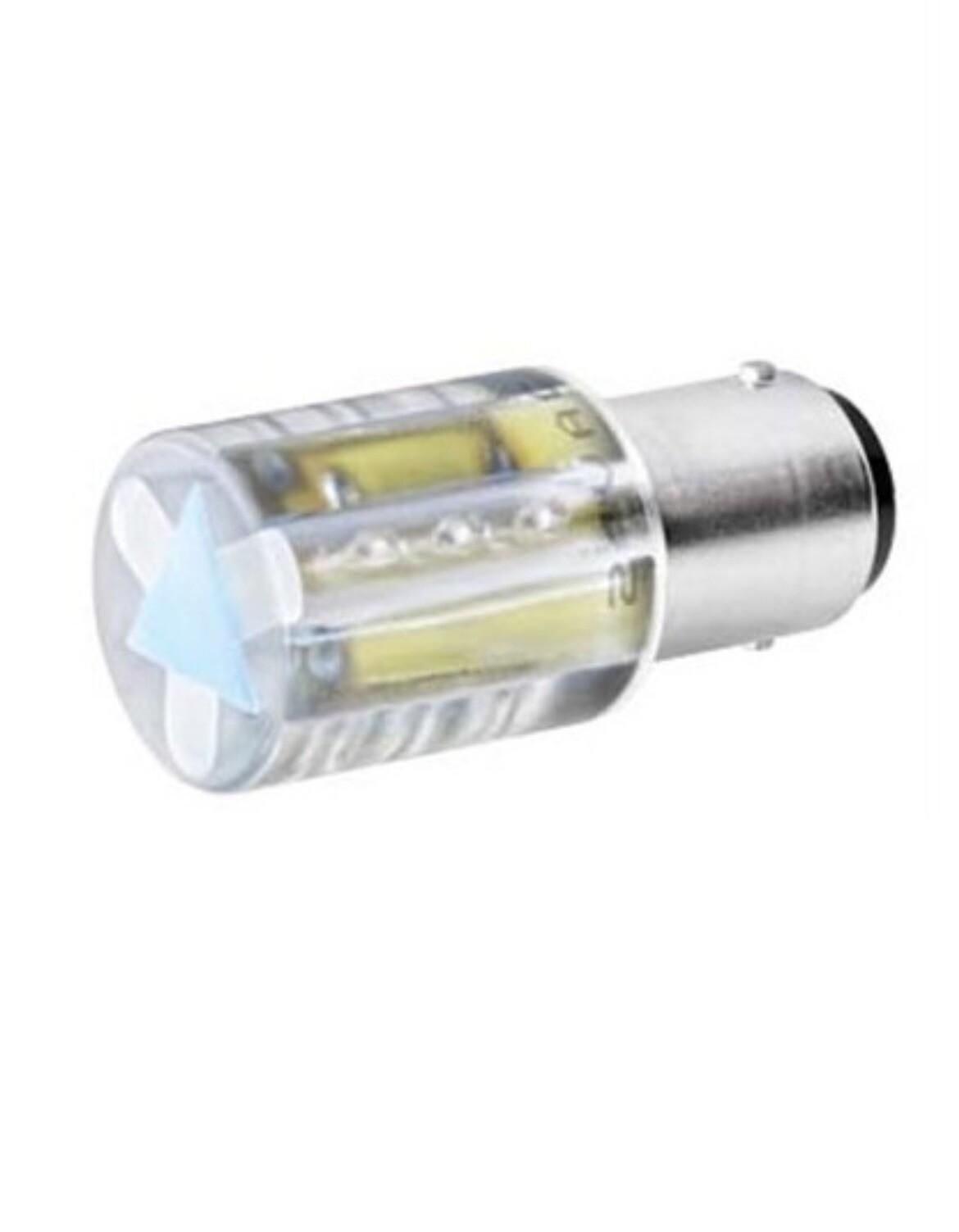 LED CLEAR, 115V AC/DC, BA15D BASE