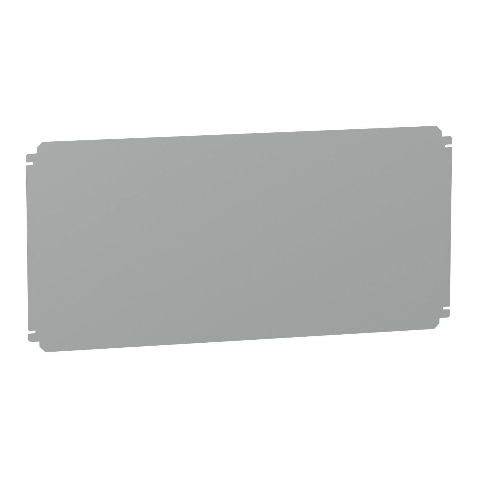 Plain mounting plate H400xW800mm made of galvanised sheet steel