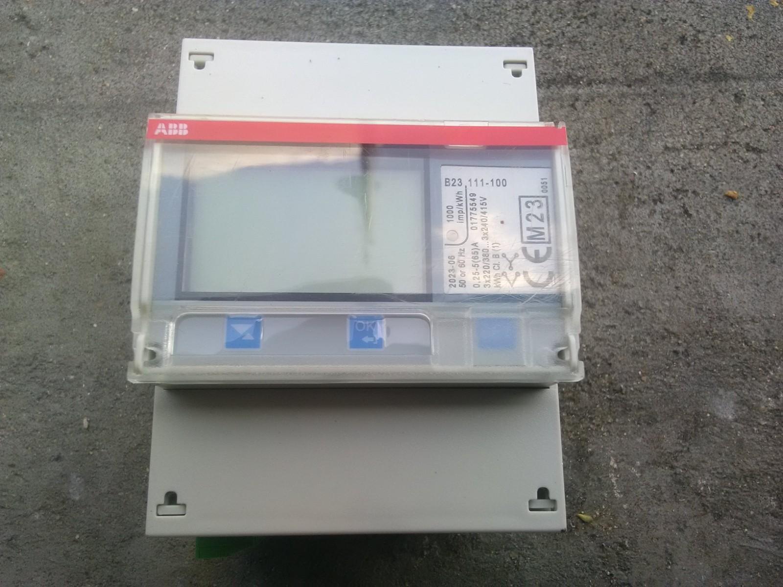 B23 111-100, Energy meter'Steel', IR port, Three-phase, 5 A