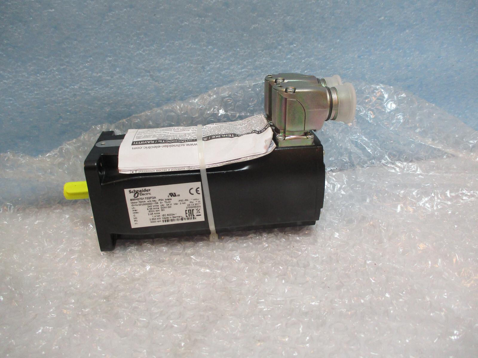 servo motor BMH, Lexium 32, 1.4Nm, 8000rpm, untapped shaft, with brake, IP54, 128 multiturn encoder