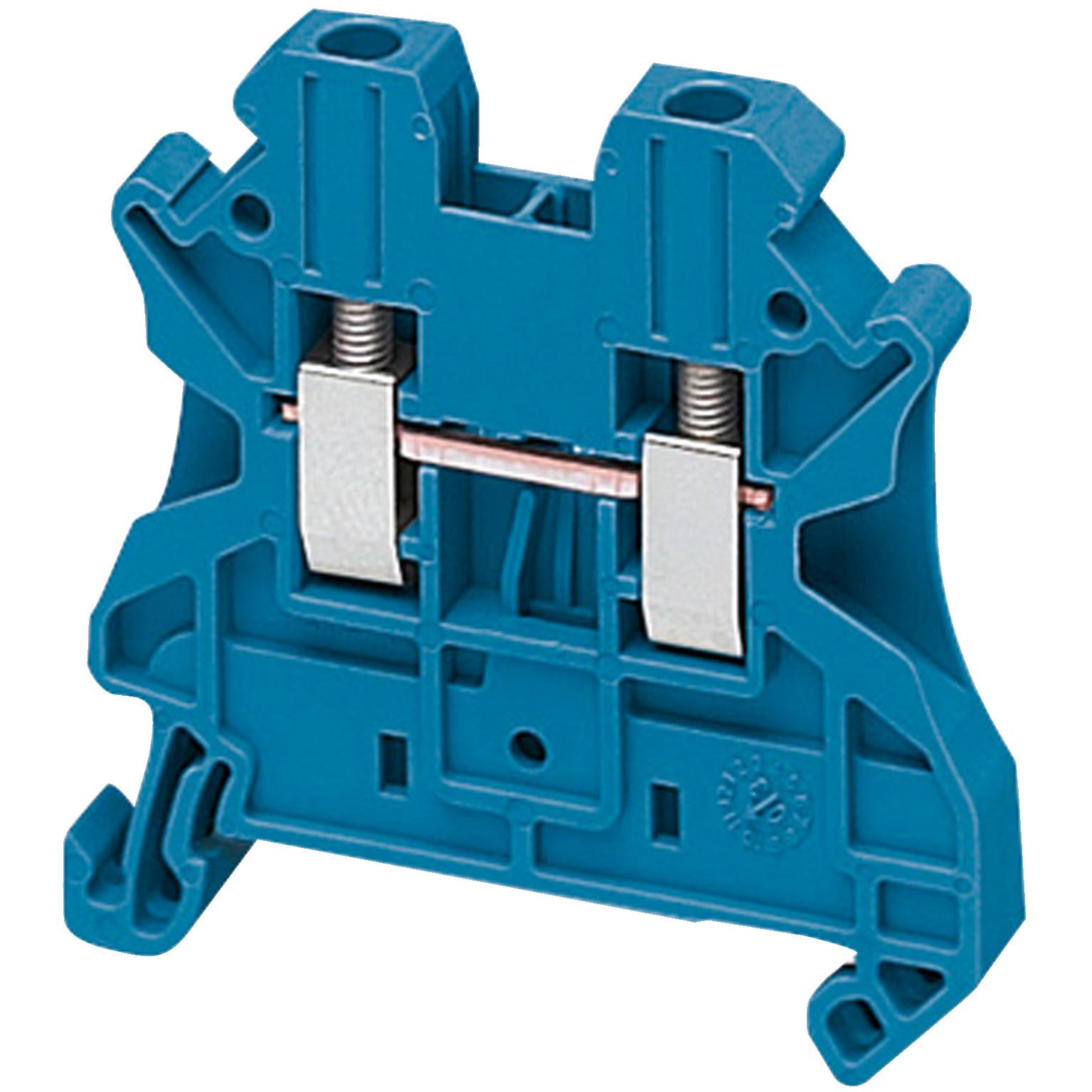 SCREW TERMINAL, FEED THROUGH, 2 POINTS, 2,5MMÂ² , BLUE