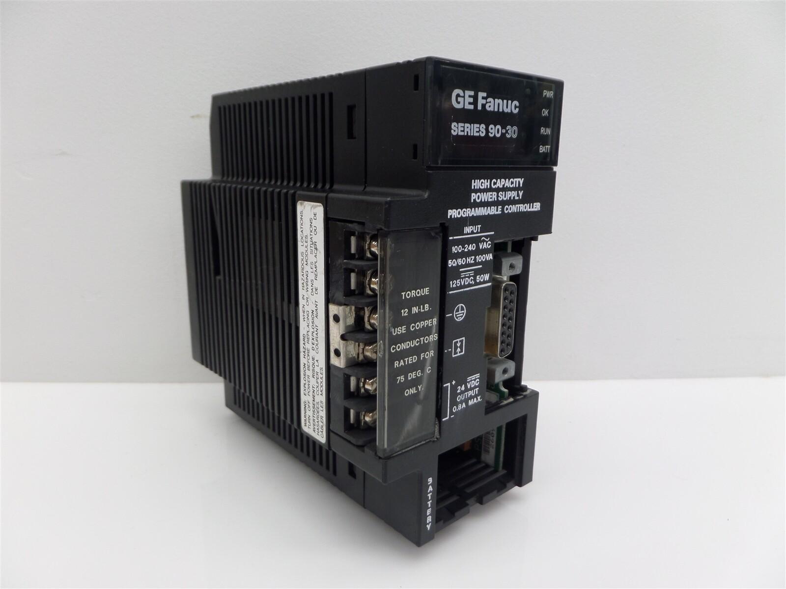 GE IC693PWR330B Power Supply Module 120/240VAC Hi-Cap 30W