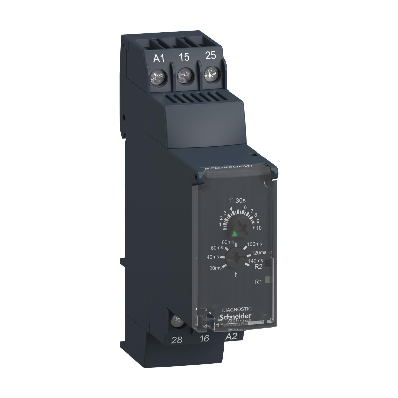 Modular timing relay, Harmony, 8A, 2CO, 0.3s…30s, star delta, 380…415V AC DC