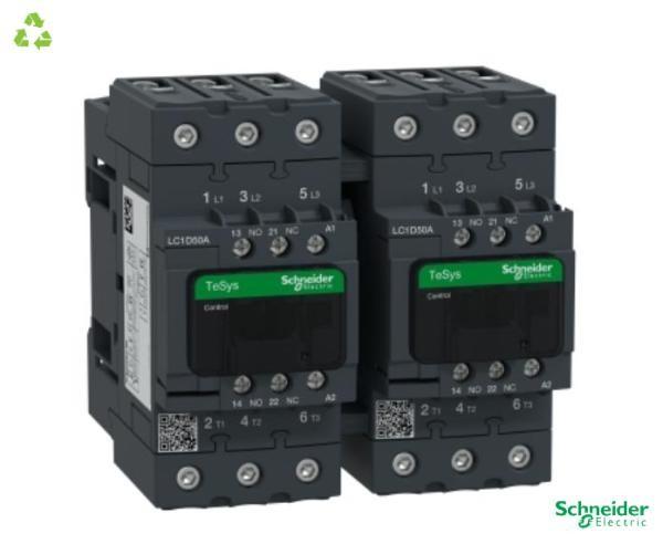 TeSys Deca reversing contactor - 3P(3 NO) - AC-3 - <= 440 V 50 A - 48 V AC coil