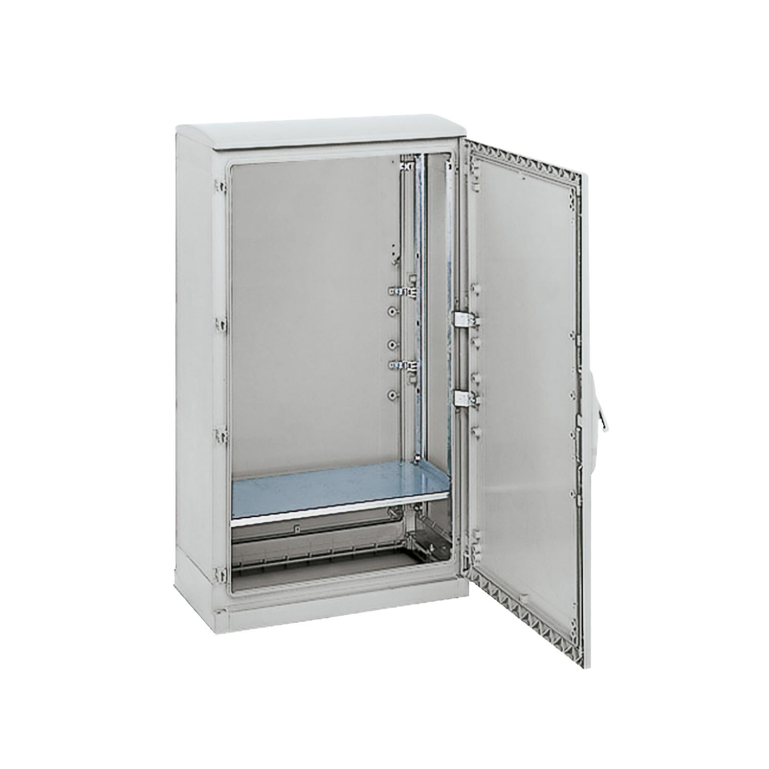 Set of 2 uprights for mount. hor.support plate or 19"chassis in PLAencl.H1000mm