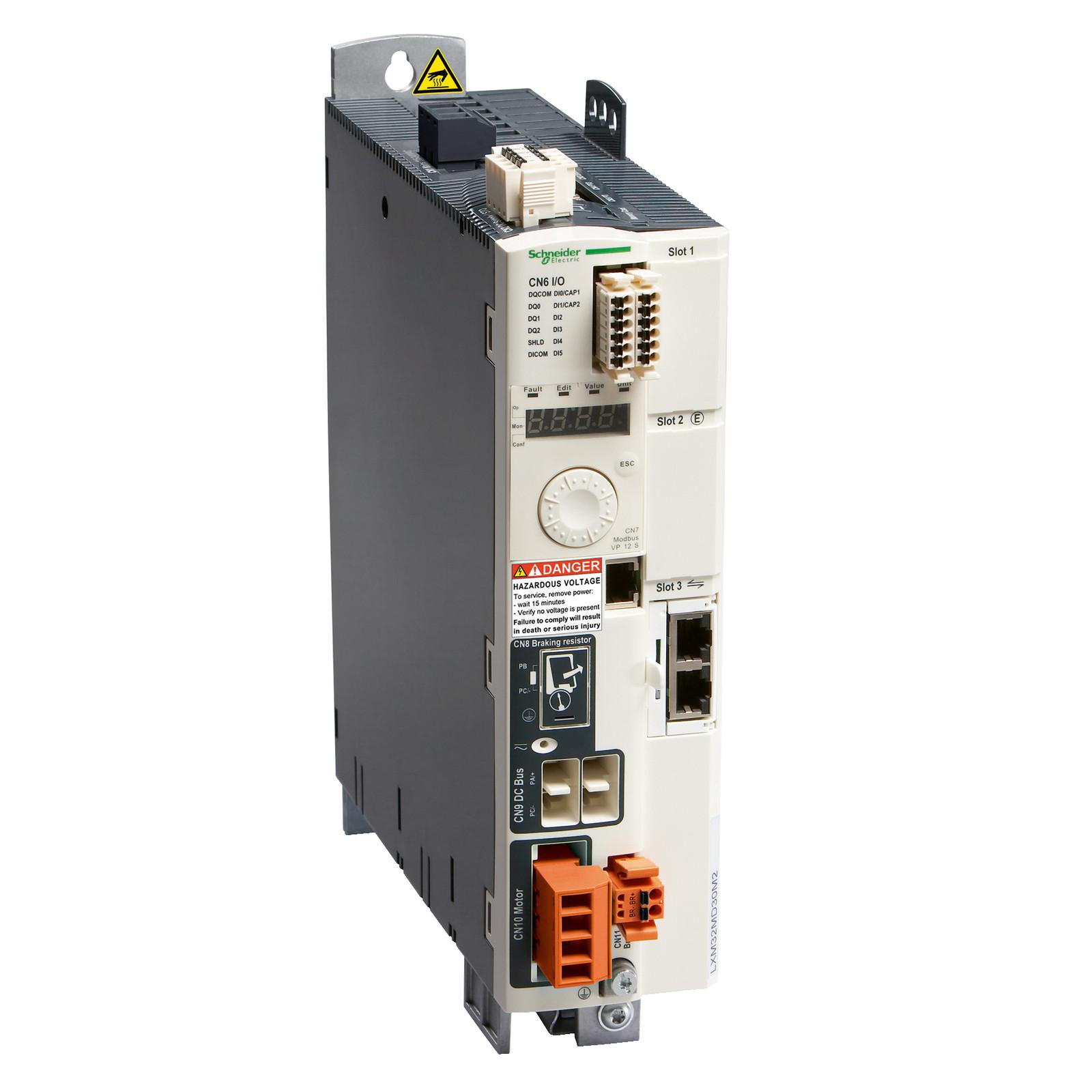 motion servo drive, Lexium 32, 1.5A, single phase, supply voltage 115 to 230V, 0.15 to 0.3kW