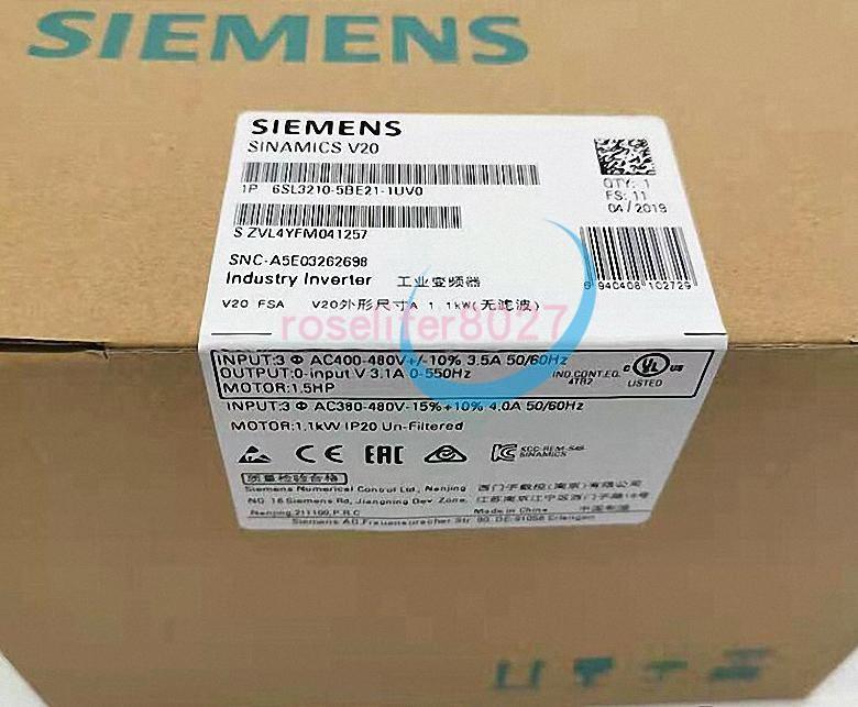 SINAMICS V20, 3AC400V 1.1KW UNFILTERED