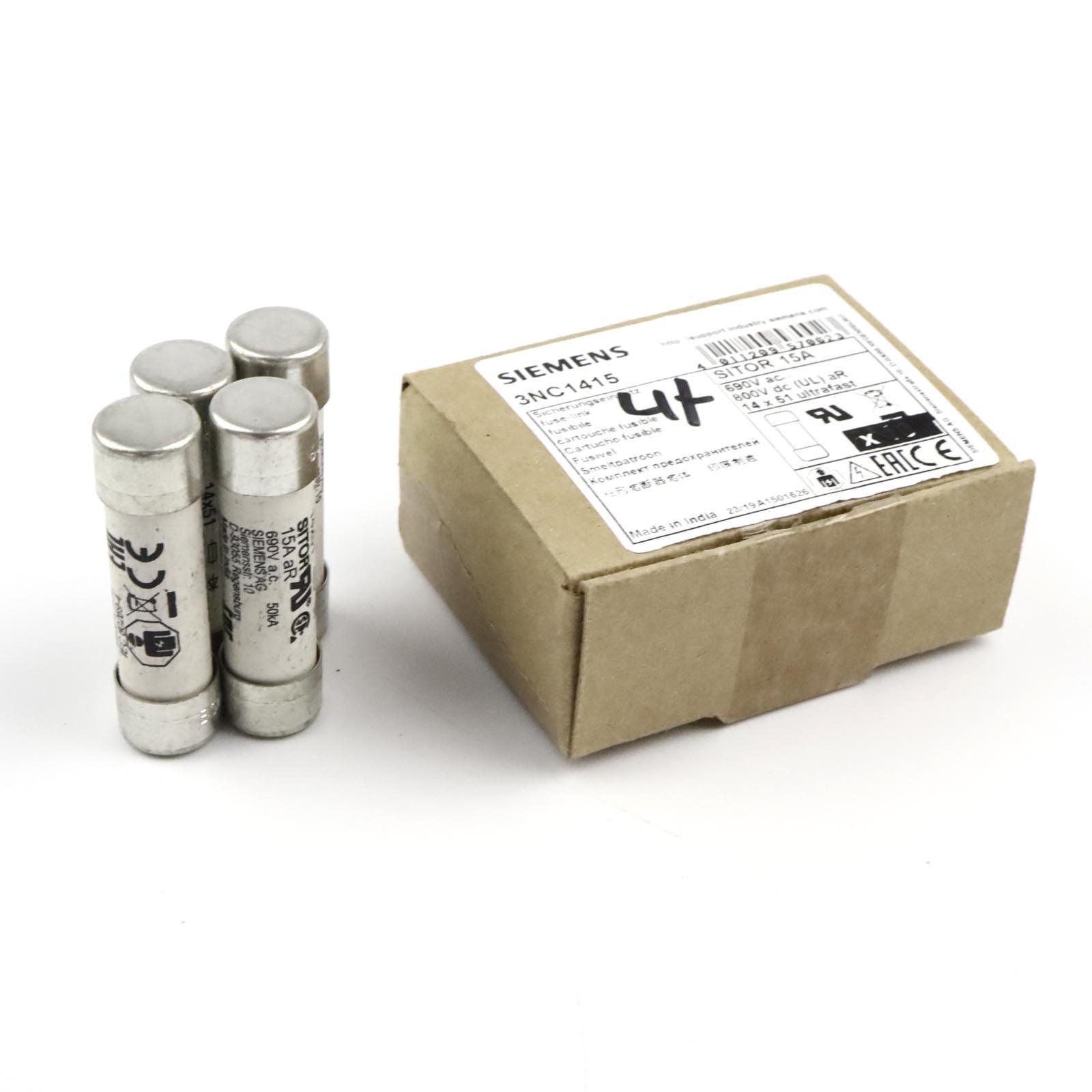 FUSE LINK, SITOR, 15A, 690V AC, 14 X 51MM