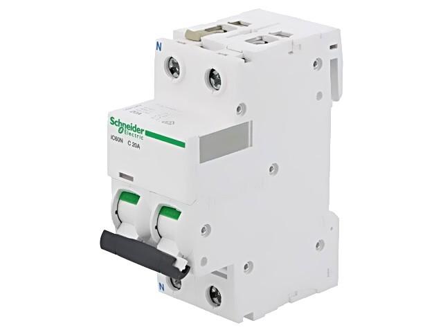 A9F04202 Interrupteur de surintensité 400VAC lNen: 2A Pôles: pour rail DIN