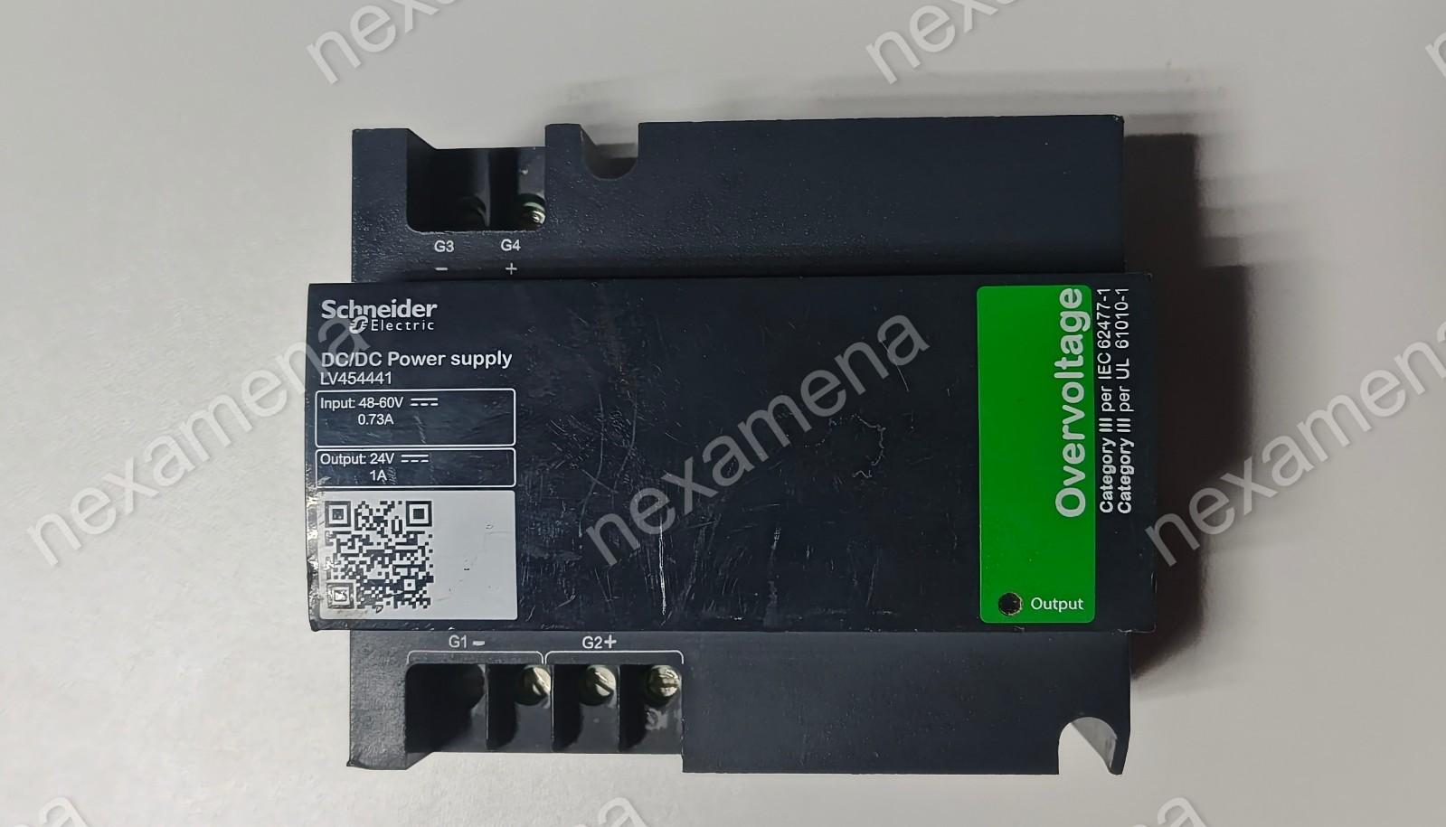 external power supply module, input voltage 48 V DC to 60 V DC, output voltage 24 V DC, output current 1 A