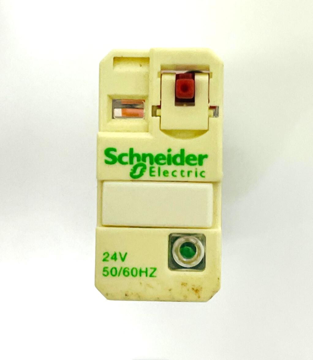 plug-in relay, Harmony electromechanical relays, 15A, 1CO, with LED, lockable test button, 24V AC