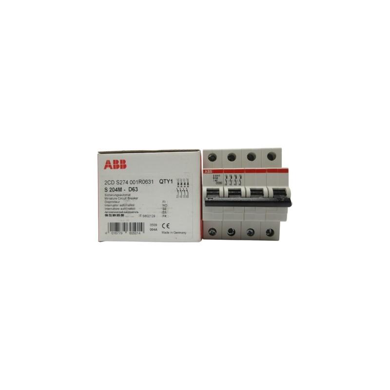 S204M-D63 Miniature Circuit Breaker - 4P - D - 63 A