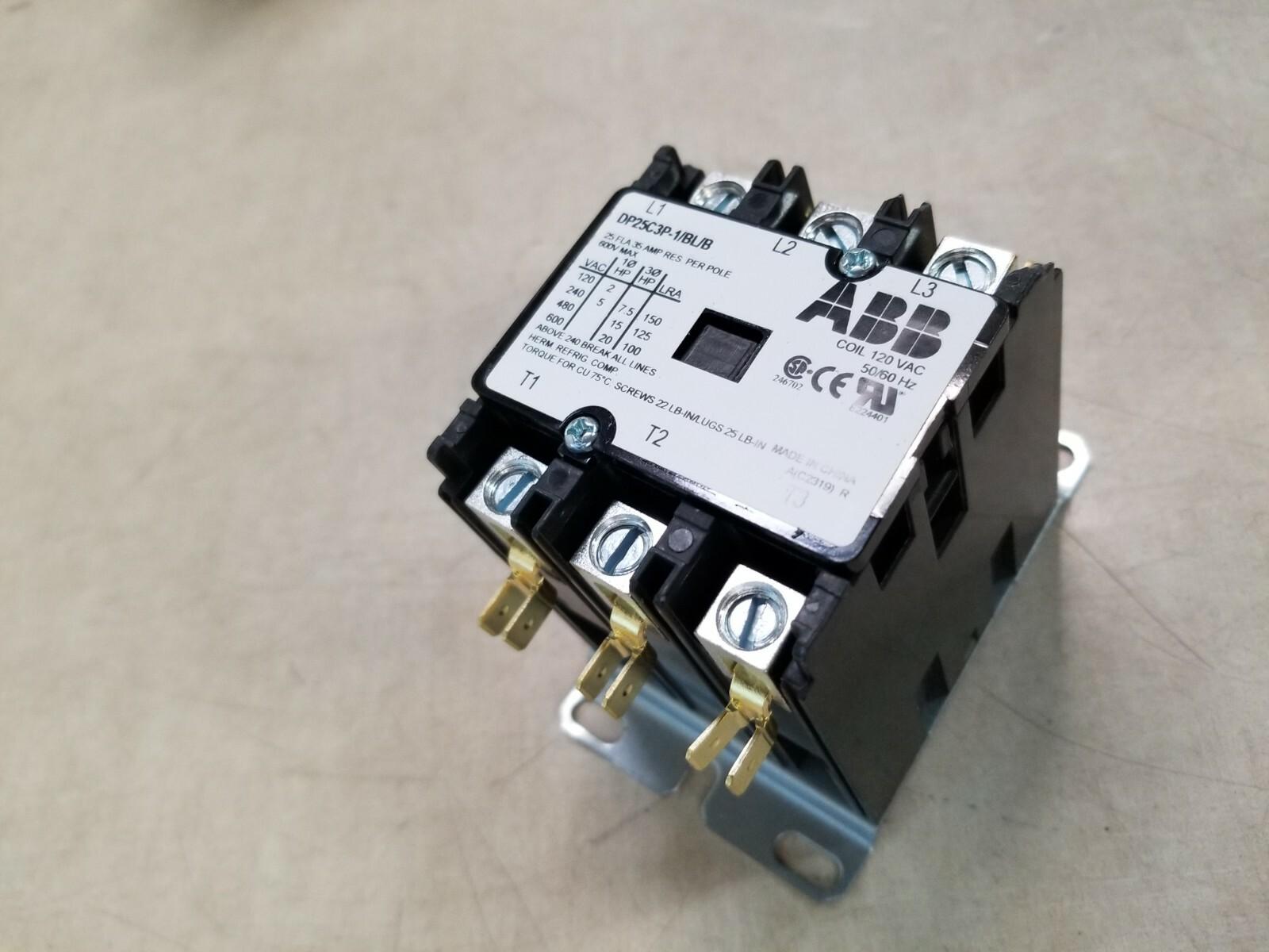 DP CONTR, 25A,3P,120VAC
