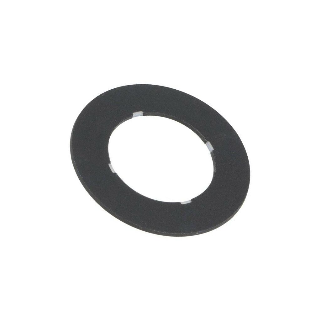 POTENTIOMETER LABEL PLATE, BLACK, BLANK