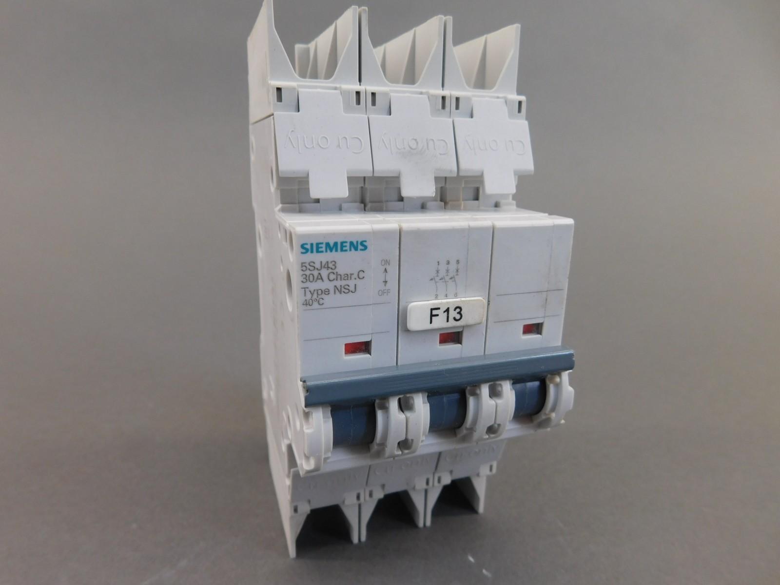 MCB 5SJ4 3P 480/277 30A 10K C-TRIP
