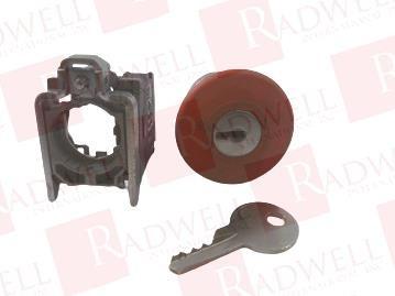 Head for emergency switching off push button, Harmony XB4, red Ø 40 stop, Ø22 mm trigger and latching key release
