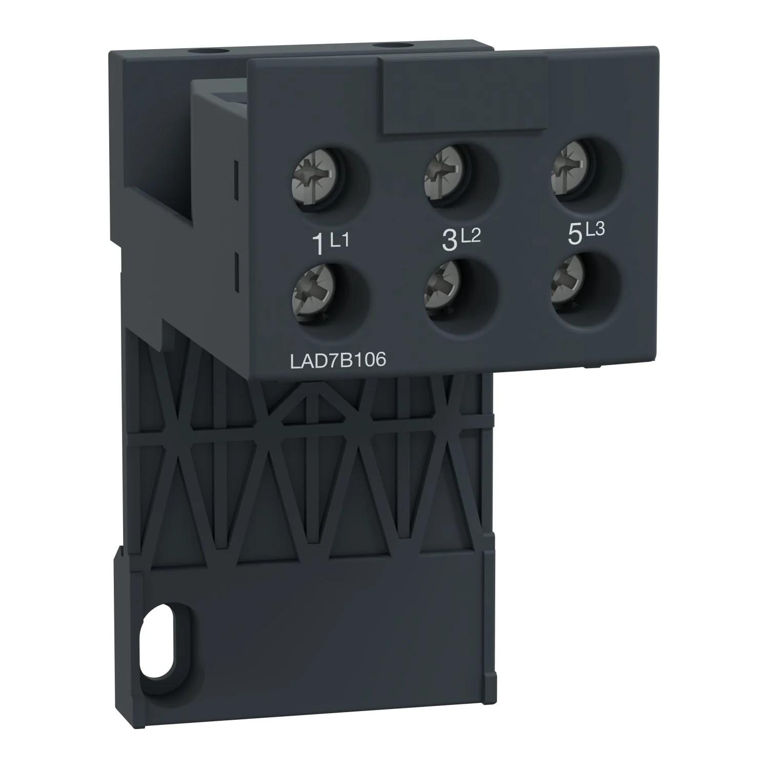 TeSys D, separate mount kit, for LRD01 to LRD35 and LR3D01 to LR3D35 overload relays, ring tongue connectors