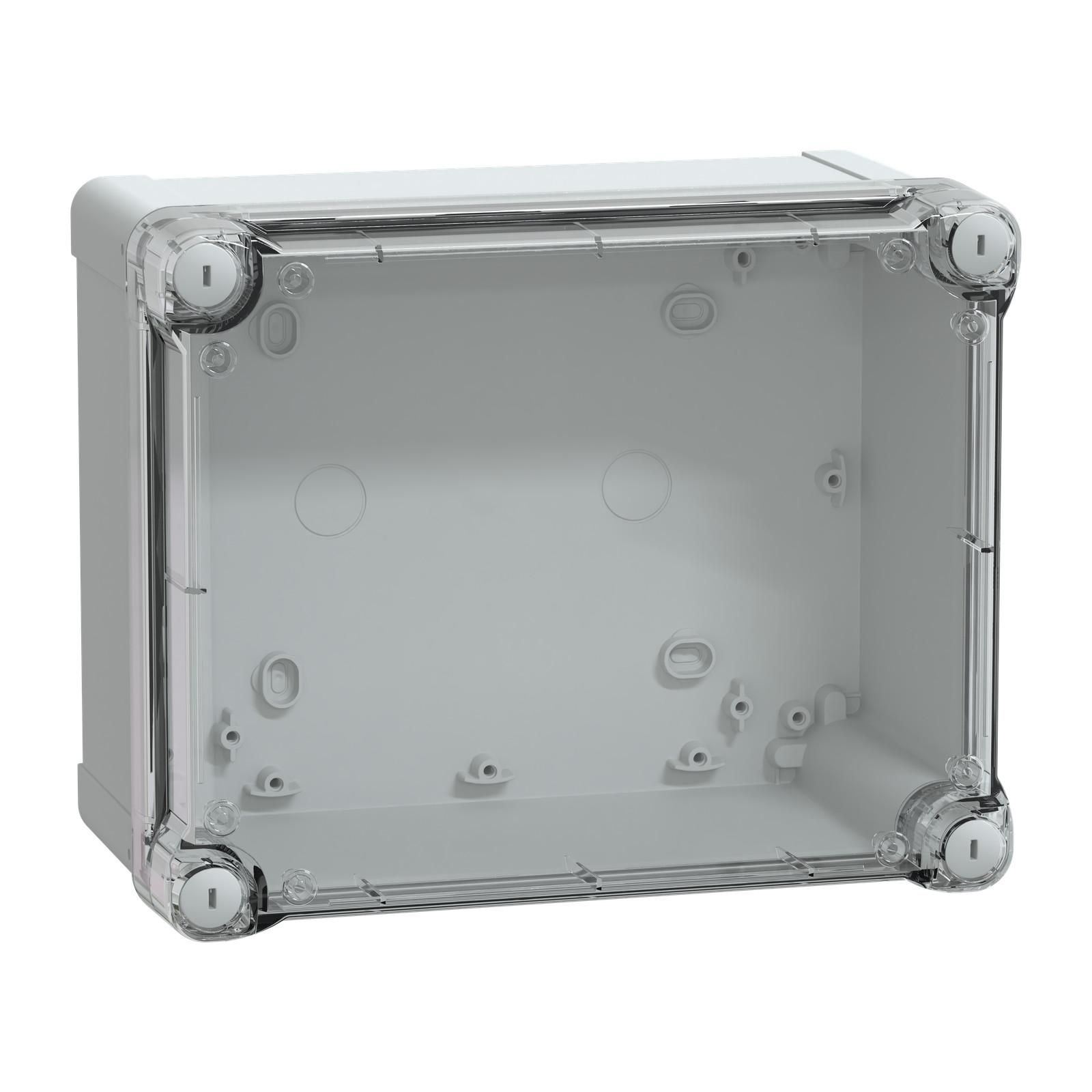 PC box IP66 IK08 RAL7035 Int.H225W175D120 Ext.H241W194D127 Transp.cover H40