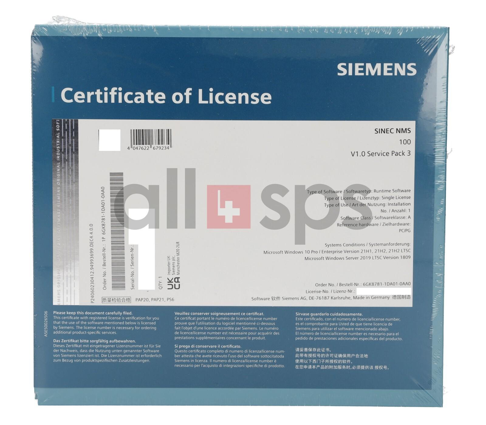 SINEC NMS 100 V1.0 DVD