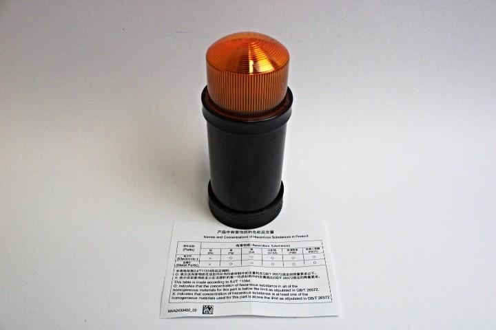 Indicator bank, Harmony XVB, illuminated unit, plastic, orange, 70mm, integral flash discharge tube, 10joule, 230V AC