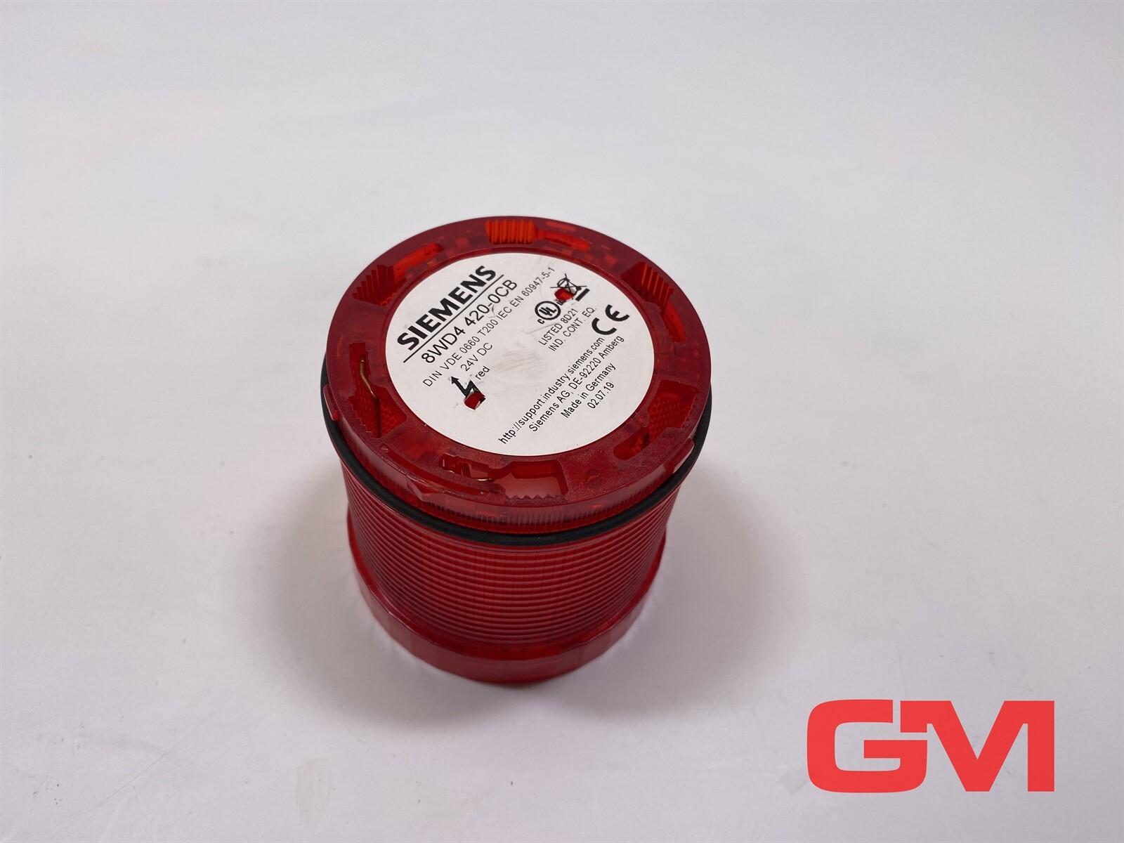 SIG.COL.SINGLE-FLASH LIGHT RED 24V DC