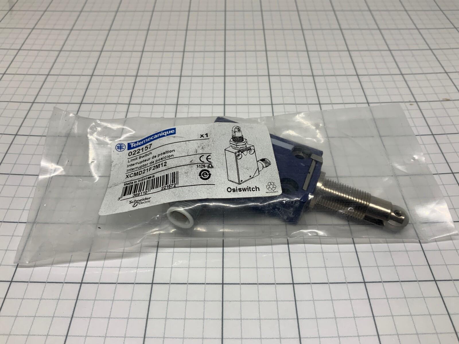 Limit switch, Limit switches XC Standard, XCMD, M12 steel roller plunger, 1C/O, snap, M12