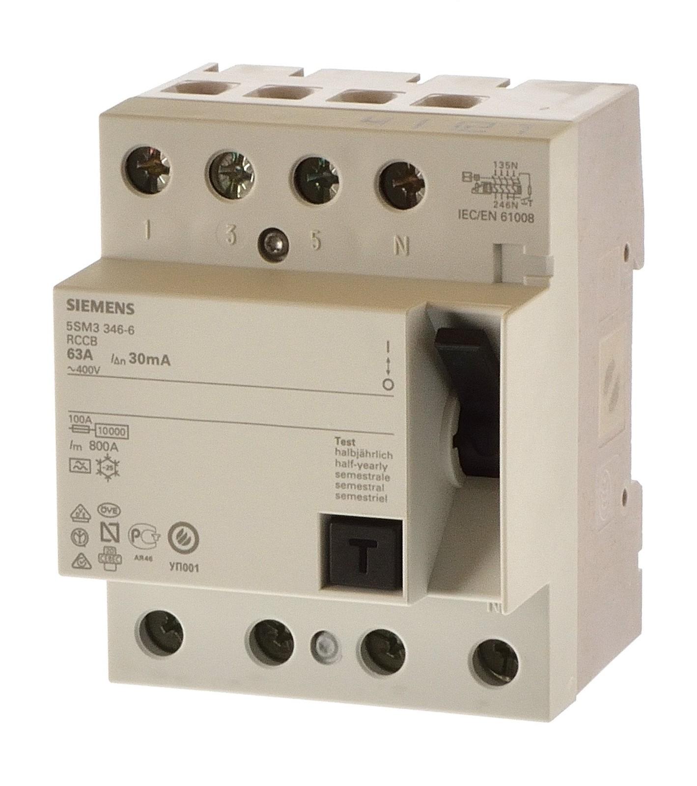 RCCB, TYPE B, 3+N-POLE, 40A, 400V, IFN 30MA