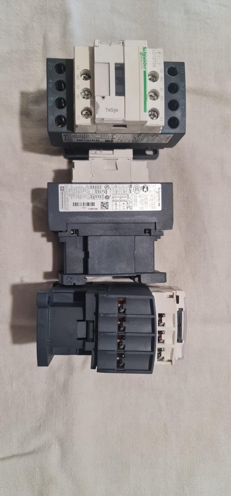IEC contactor, TeSys Deca, nonreversing, 25A resistive, 4 pole, 4 NO, 24VAC 50/60Hz coil, open style