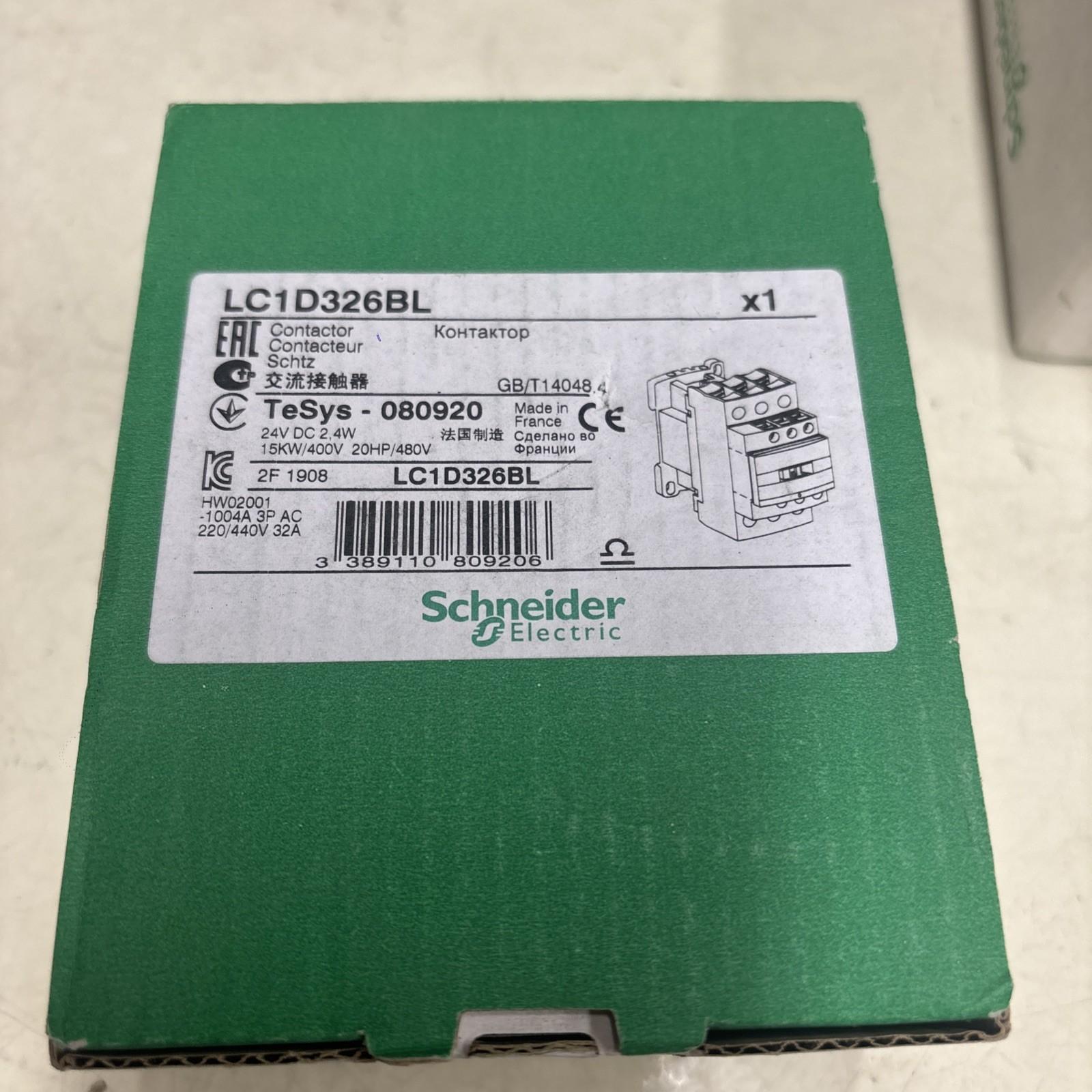 IEC contactor, TeSys Deca, nonreversing, 32A, 20HP at 480VAC, 3 phase, 3 pole, 3 NO, low consumption 24VDC coil, open style