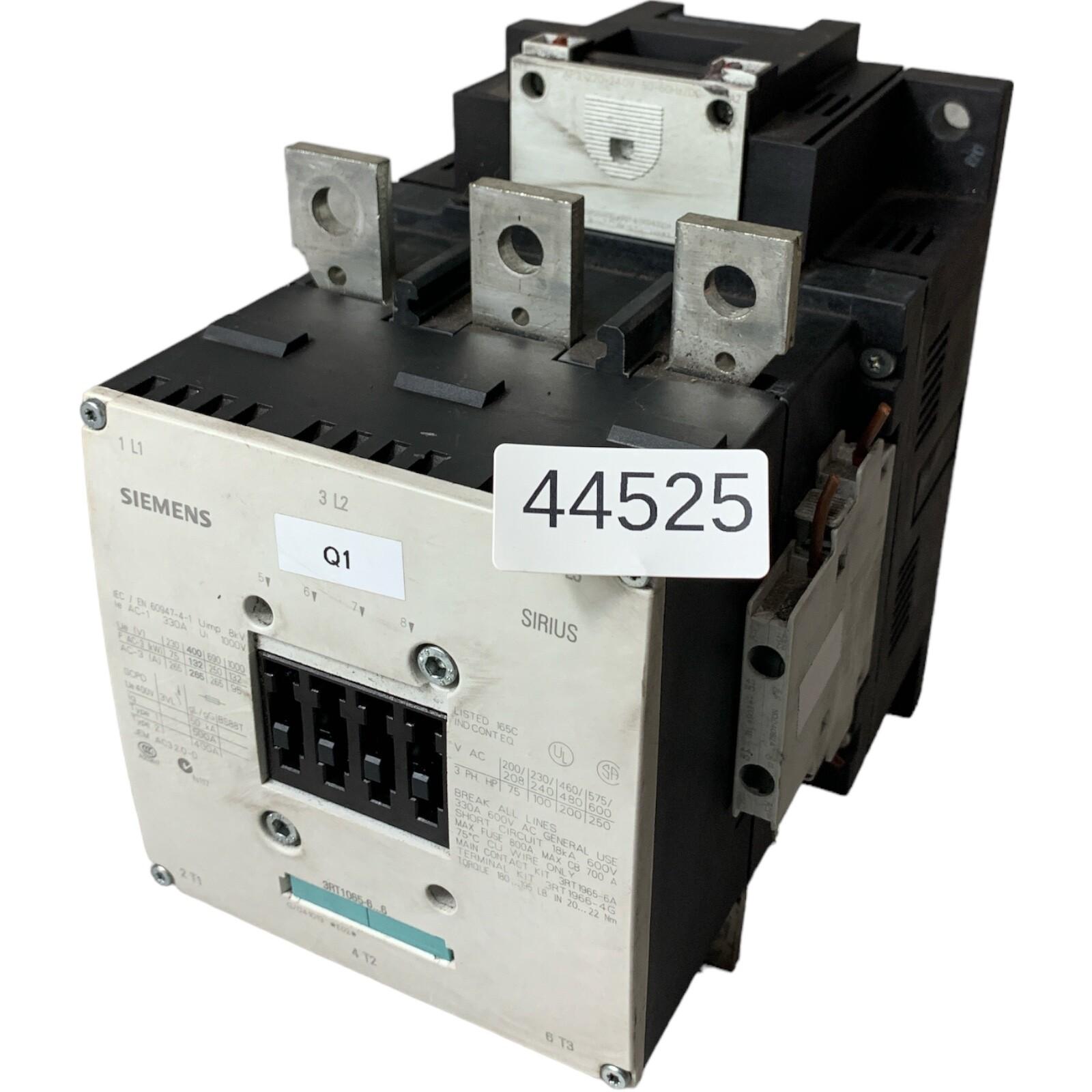 CONTACTOR S10 265A 220-240VUC 3P BAR