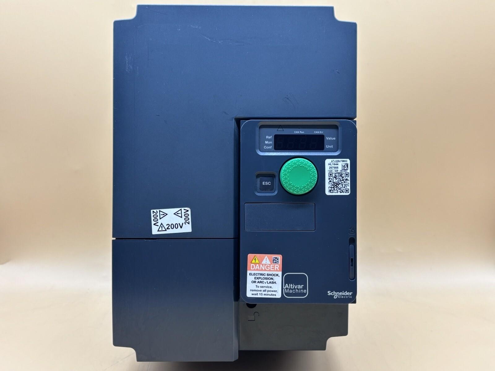 variable speed drive, Altivar Machine ATV320, 7.5kW, 200 to 240V, 3 phases, compact