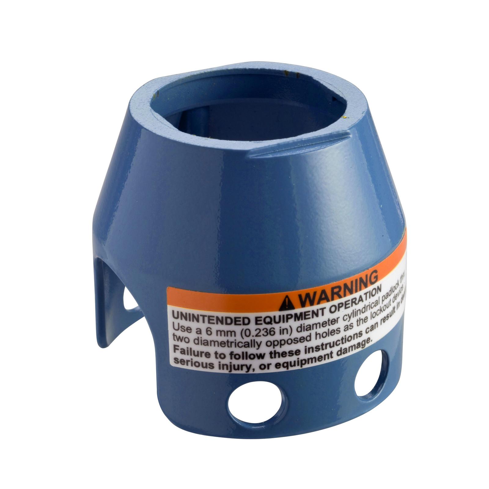 Padlockable guard for mushroom head 40mm, Harmony XB4, metal, blue