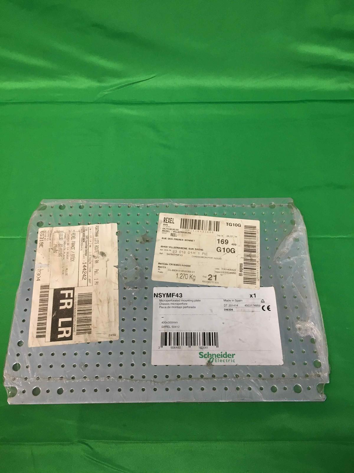 Microperforated mounting plate H300xW400 w/holes diam 3,6mm on 12,5mm pitch